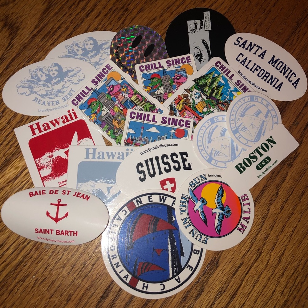 Free with purchase BRANDY MELVILLE RARE STICKERS